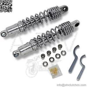 Heavy Duty Chrome 13" Premium Ride-Height Adjustable Shocks for Sportster 86-03 (For: Harley-Davidson)