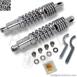 Heavy Duty Chrome 12" Premium Ride-Height Adjustable Shocks for Sportster 86-03 (For: Harley-Davidson)