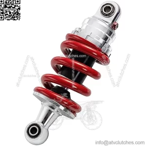 Motorcycle Shock Absorber Suspension 205mm Motorcycle Rear Air Shock Absorbers Red Aluminum Motocross Shock Absorber Falling Protection for -Ya-m-aha Y15 Y15ZR