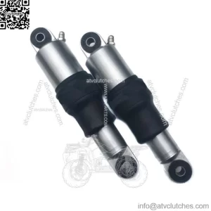 Dirty Air Raw Rear Aluminum Air Ride Shocks Suspension Pair 2001-17 Harley V-Rod (For: Harley-Davidson)
