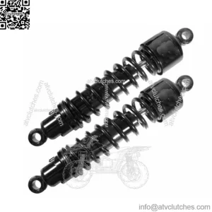 12" Progressive Black 412 Heavy Duty Performance Shocks Pair 91-2017 Harley Dyna (For: Harley-Davidson)