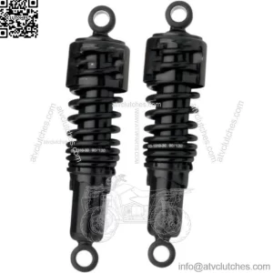Burly Brand Black 10.5" Slammer Lowering Rear Shocks Pair 1991-2017 Harley Dyna (For: Harley-Davidson)