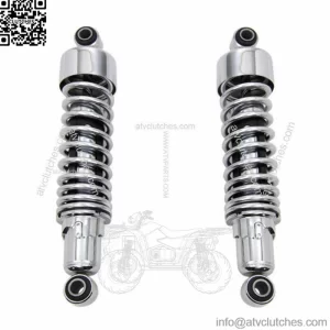 Chrome 10.5" Slammer Lowering Rear Shocks Harley 2006-2020 Sportster 883 1200 XL (For: Harley-Davidson)