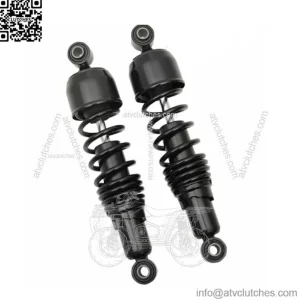 Drag Specialties Black 12" Nitrogen Rear Shock Absorbers Harley Touring 85-2020 (For: Harley-Davidson)