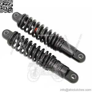 Drag Specialties Black 12" Rear Suspension Adjustable Shocks Harley Touring 80+ (For: Harley-Davidson)