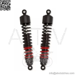 Burly Stiletto Shocks 13.50" Black Pair 1991-2017 Harley Dyna Cafe Club Bike FXD (For: Harley-Davidson)