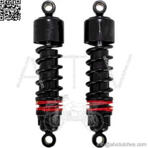 Burly Brand 10.5" 11.5" Slammer Plus Shocks Lowered Black Harley 84-20 Touring (For: Harley-Davidson)
