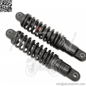 Black 11" Rear Coil Overs Shocks Ride Adjustable Harley Dyna 1991-2017 Nitrogen (For: Harley-Davidson)