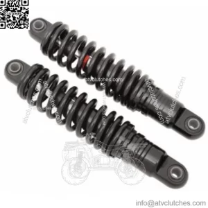 Black 10.5" Rear Coil Overs Shocks Ride Adjustable Harley Sportster Nitrogen Gas (For: Harley-Davidson)