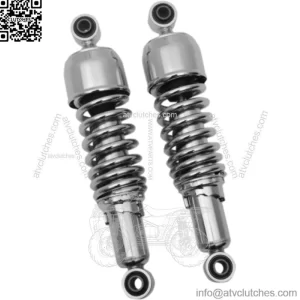 Drag Specialties Chrome 11" Replacement Nitrogen Shock Absorbers Harley Dyna FXD (For: Harley-Davidson)