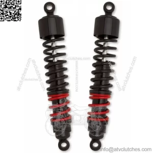 Burly Stiletto Shocks 12.50" Black Pair 1991-2017 Harley Dyna Cafe Club Bike FXD (For: Harley-Davidson)