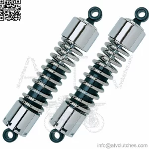 12" Chrome Progressive 412 Shocks Harley Touring Bagger Standard Duty 1980-2018 (For: Harley-Davidson)