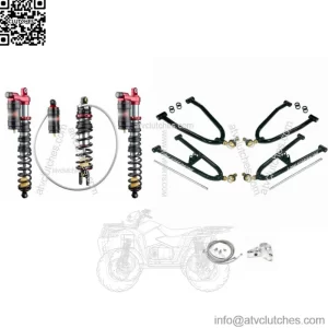 Lonestar +2 A-Arms 3 Legacy Front Rear Shocks Suspension Kit Yamaha Banshee