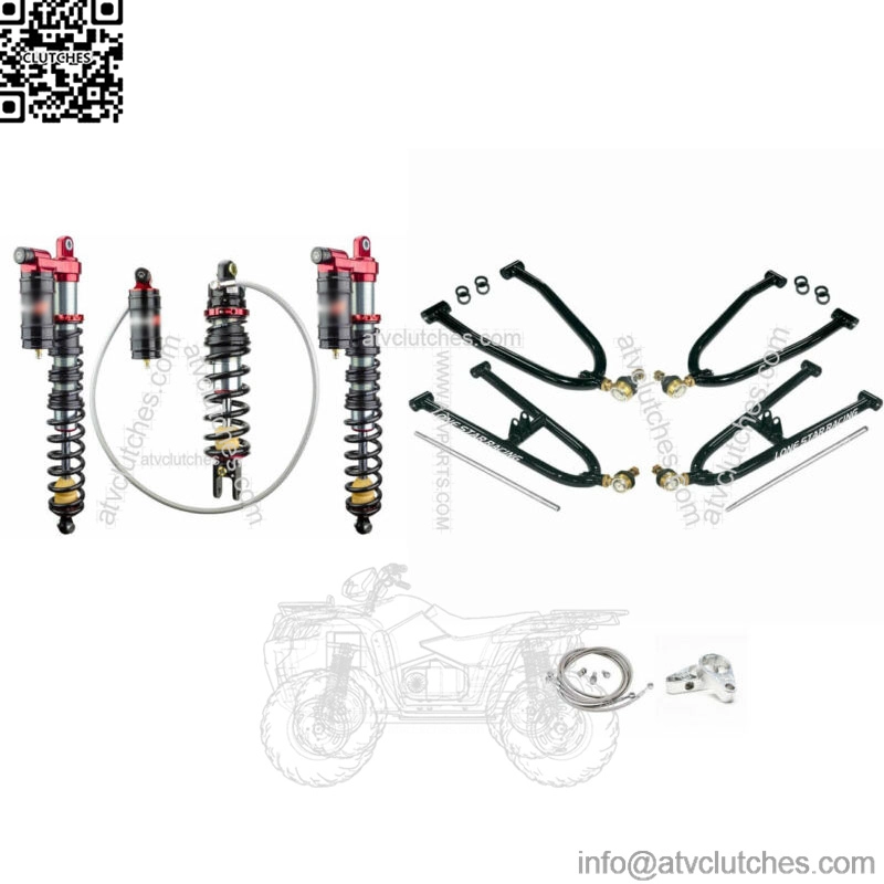 Lonestar +2 A-Arms 3 Legacy Front Rear Shocks Suspension Kit Yamaha Banshee