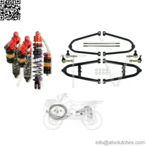 Alba +2 Long Travel A-Arms Legacy Front Rear Shocks Suspension Kit TRX 450R