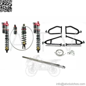 Lonestar +2 A-Arms Axle 3 Legacy Front Rear Shocks Suspension Kit YFZ450