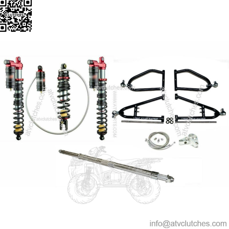 Lonestar +2 A-Arms Axle 3 Legacy Front Rear Shocks Suspension Kit YFZ450