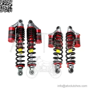 FRONT & REAR GAS RESERVOIR SHOCKS ABSORBER SET FOR YAMAHA YFM660 GRIZZLY 660 ATV