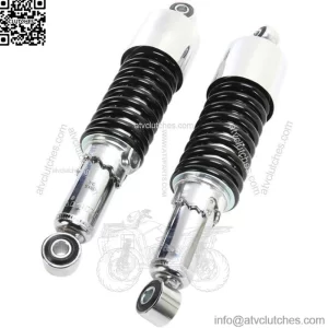Shocks with Eyelet Mount with Shrouds Chrome/Black
