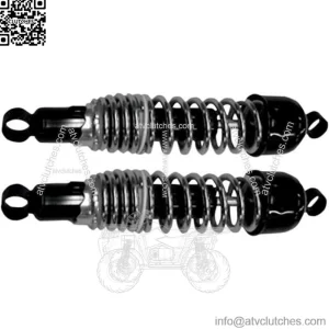 Shocks 335mm Chrome Black #17-05512 fits Suzuki/Kawasaki/Yamaha