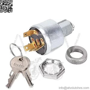 Golf Cart Key Switch for EZGO 33639G01, Ignition Switch for EZGO Golf Cart with Lights (Standard Key)