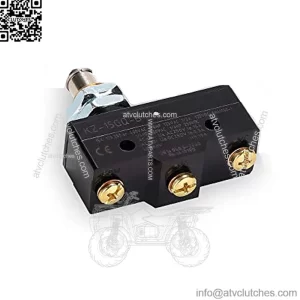 Golf Cart Brake Pedal Micro Switch 3-Terminal Plunger-Style for Club Car DS 1981 UP & EZGO 1971 UP, Replace OEM#1011439, 12374G1, 13141G1,730, MS-011
