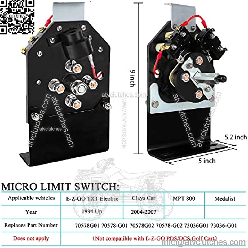 EZGO TXT Forward Reverse Switch Assembly for Electric Golf Cart EZGO TXT (1994 Up) Replaces Part 70578G01 70578G02 73036G01 - Image 2