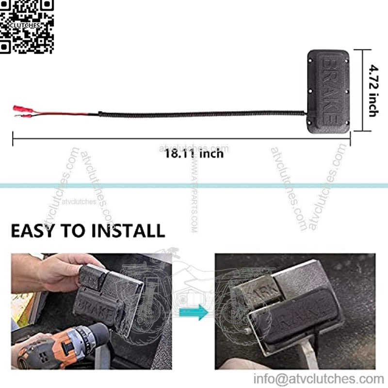 Golf Cart Brake Light Switch/Brake Pad Switch Universal for Club CAR EZGO and Yamaha Models (2 Packs) - Image 2