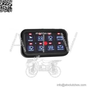 8 Gang Work Light on-off Control Switch Panel Kit for Can-Am Polaris RZR ATV UTV (For: More than one vehicle)