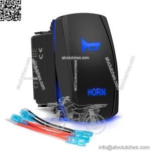 Blue LED Horn Bell Momentary Toggle Rocker Switch Speaker for Car Jeep UTV ATV (For: More than one vehicle)