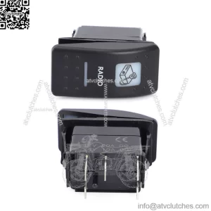 UTV SxS Rocker Switch, Radio/Intercom W/ Amber Light For Can-Am Maverick X3