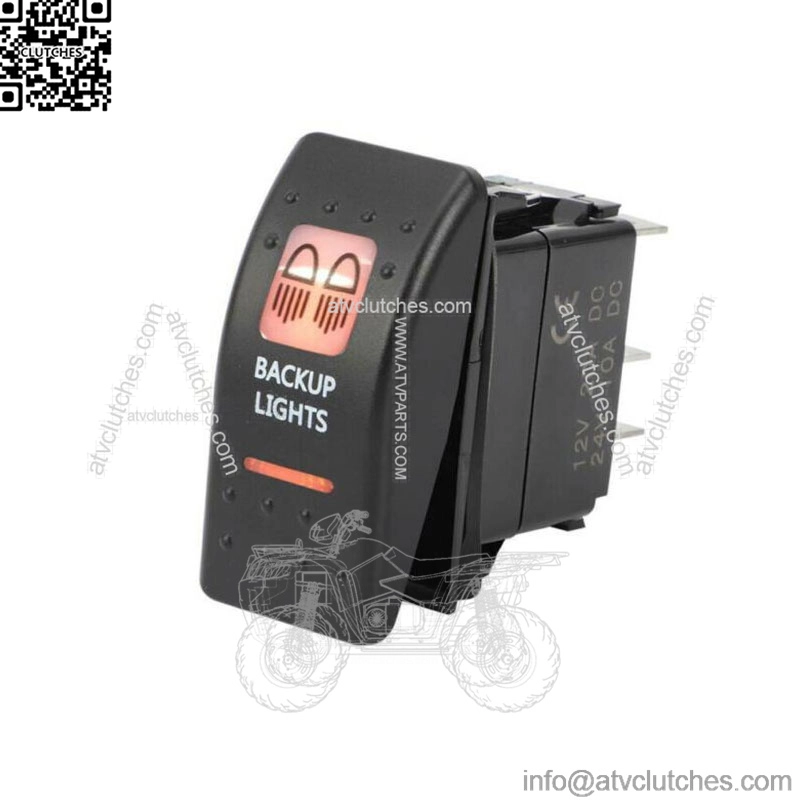 Amber Backup Light Rocker Switch For Can-Am Maverick X3 Commander Defender UTV