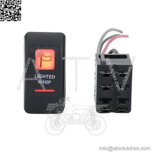 FOR CAN AM MAVERICK X3 COMMANDER DEFENDER LIGHTED WHIP ROCKER SWITCH AND BACKING
