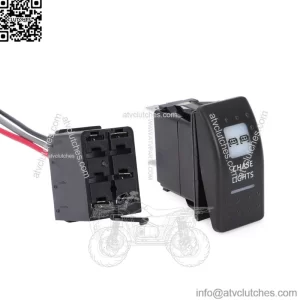 CHASE LIGHTS SWITCH WITH BLOCK - AMBER FOR CAN-AM MAVERICK X3 COMMANDER ROCKER