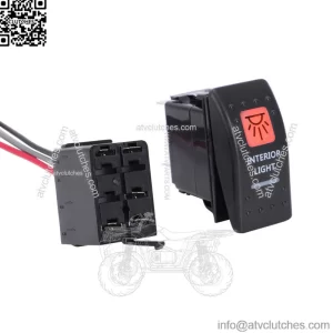 INTERIOR LIGHT SWITCH WITH BACKING - AMBER - FOR CAN AM MAVERICK X3 COMMANDER