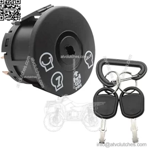 Ignition Starter Switch 4 Position with Key Fits Husqvarna, AYP, Craftsman, Sears, Poulan Lawn Mower Rider Replace 193350 532193350