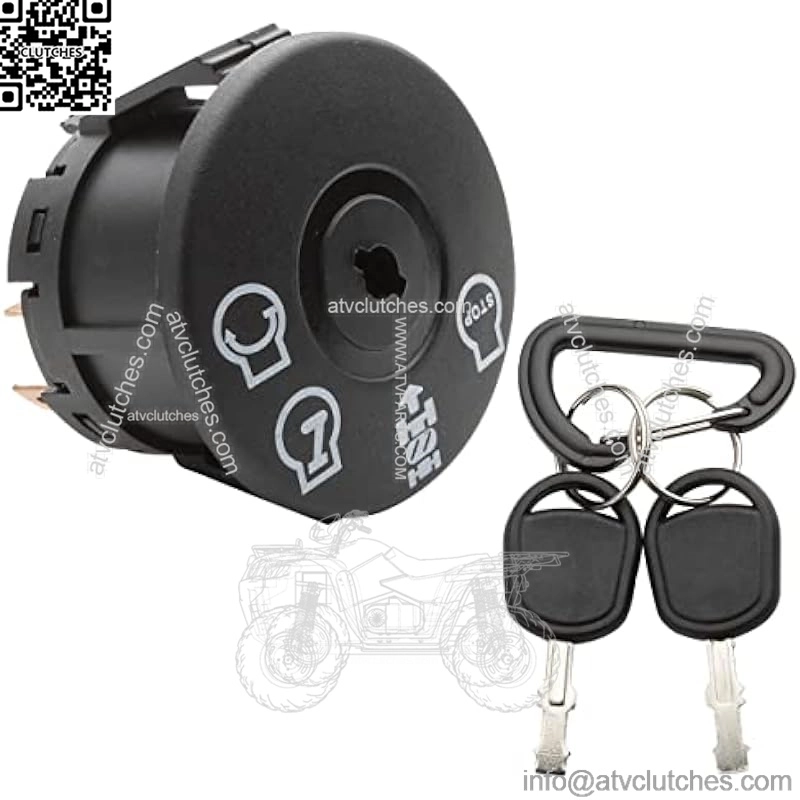 Ignition Starter Switch 4 Position with Key Fits Husqvarna, AYP, Craftsman, Sears, Poulan Lawn Mower Rider Replace 193350 532193350
