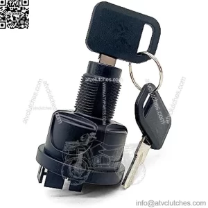 AUC15805 Ignition Switch Compatible with John Deere Quik-Trak Mowers Ztrak Mowers Ignition Switch with Keys Replace AUC13979 TCA26088 TCA24615
