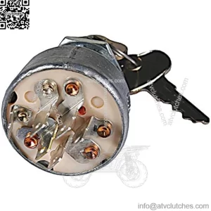 Ignition Switch 430-128 Compatible with/Replacement for John Deere F910 and F930 Front mounts, 130, 175, 180, 185, F912, F915, F925, RX73, RX75, RX95, SX75, SX95, 1600 and 1600 Turbos