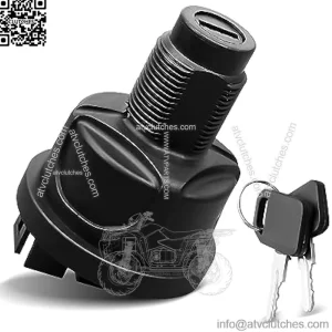 Ignition Switch with Keys AUC15805 Fit for John Deere 636M 648M 652M 652R Quik-Trak Mowers Z915 Z920 Z930 Z950 Z960 Z970 Ztrak Mowers 2020A 2030A Replace AUC13979 TCA26088 TCA24615