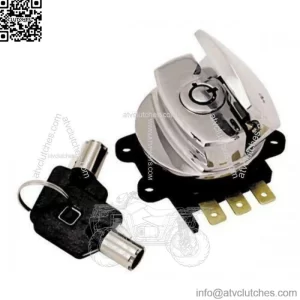 Chrome Round Key Light Ignition Switch Electrical Harley Big Twin 71313-96A OEM (For: Harley-Davidson)