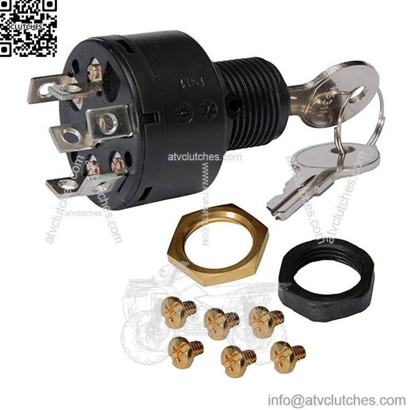 Marine Ignition Key Switch, 3 Position Magneto, Off-Run-Start, Push To Choke - Image 2
