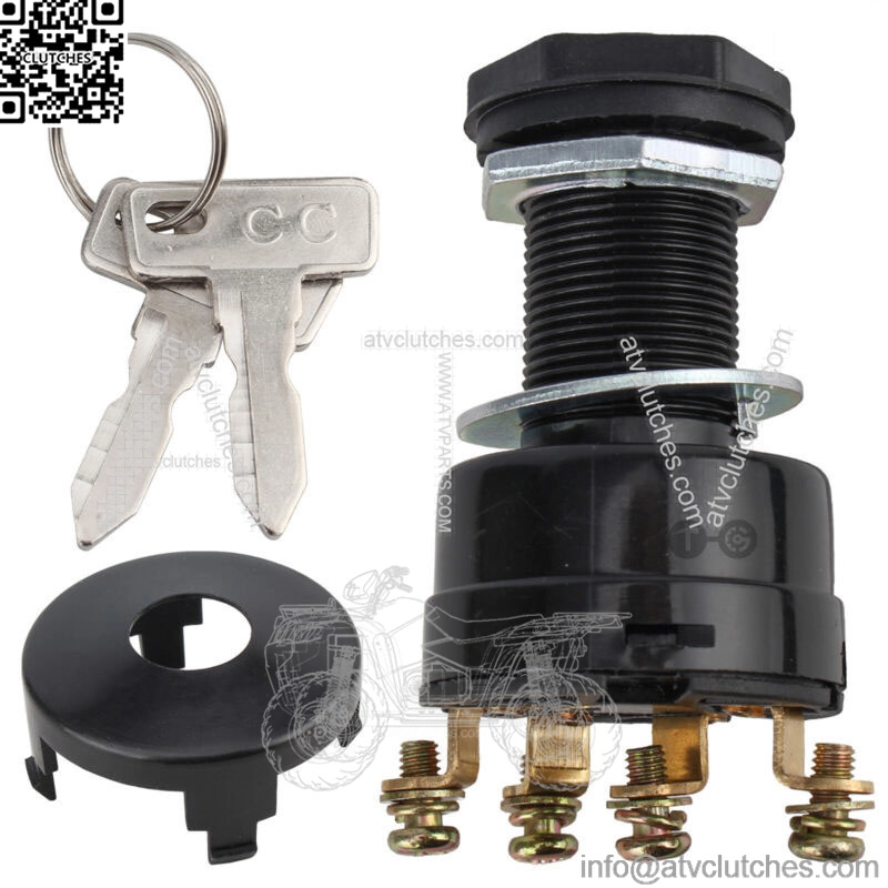 For Club Car DS Gas Cart 1996 up 1018263-01 Golf Cart Ignition Key Switch