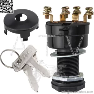 Ignition Key Switch For Club Car Golf Cart DS Carryall XRT 4-Terminal 1012505
