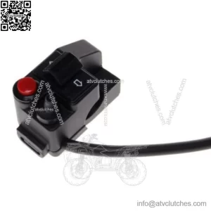 Handlebar-mounted turn signal switch set with aluminum horn and flasher