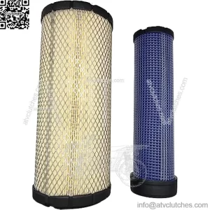 Air Filter Inner Outer Set Compatible with John Deere RE68048 RE68049 Tractor 3120 3320 3520 4105 3720 5105 5200 5203 5205 5210 5300 Wix 46489 46490