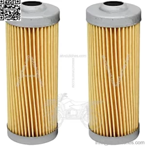 M801101 8970713480 CH10479 Fuel Filter MIU804763 Compatible with John Deere Compact Tractor 790 655 4300 4210 4200 2025R Lawn Tractor X749 X748 X744 Skid-Steer 3375 375 Front Mower F1145 F915 2PCS