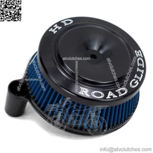 Black Sucker High Flow Air Cleaner Intake Filter ROAD GLIDE Cover Harley Big (For: Harley-Davidson)