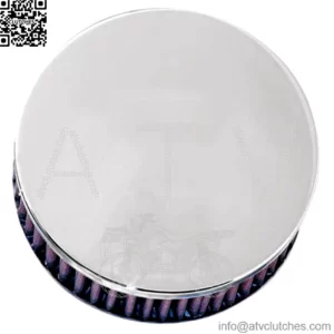 Custom High Flow Air Cleaner Assembly Kit Chrome Mikuni 5" Open Round Harley (For: Harley-Davidson)