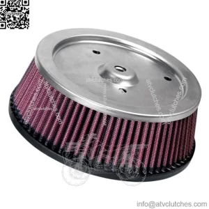 High Flow Air Filter Cotton Washable Reusable Harley Big Twin 99-15 Hammer (For: Harley-Davidson)